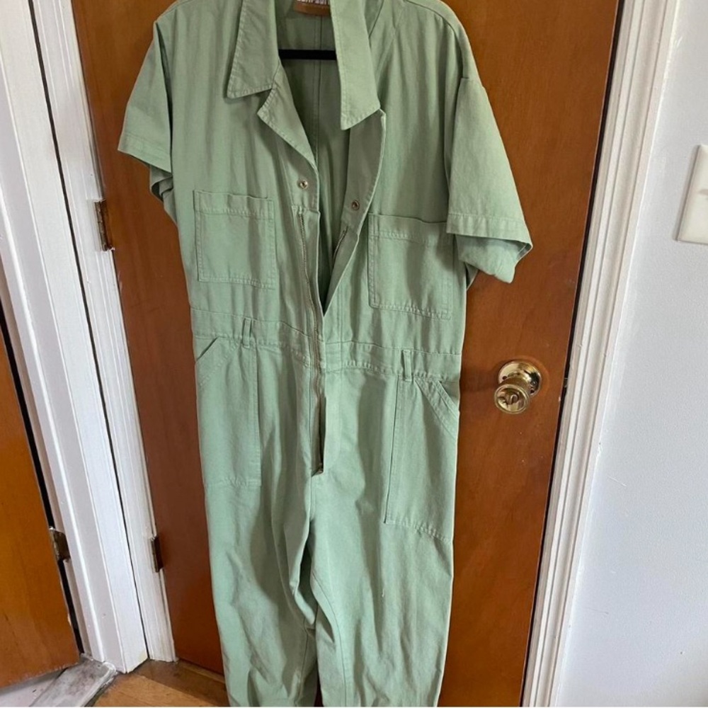 Big Bud Press Short Sleeve Jumpsuit, Sage Green